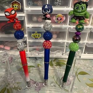 Superhero Doorables customized pens 1X$15 or 3X$40